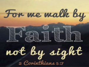 walking by faith