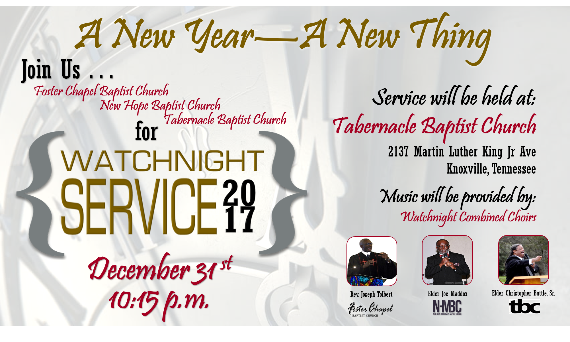 Watch Night Service 2017-2018