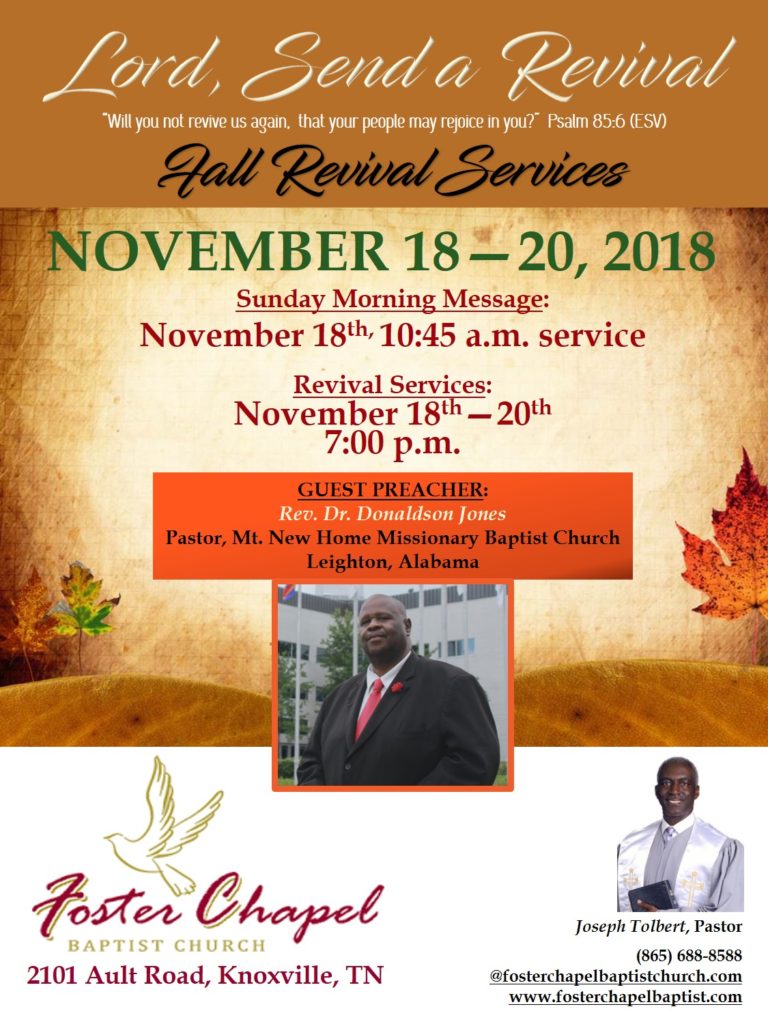 2018 Revival flyer